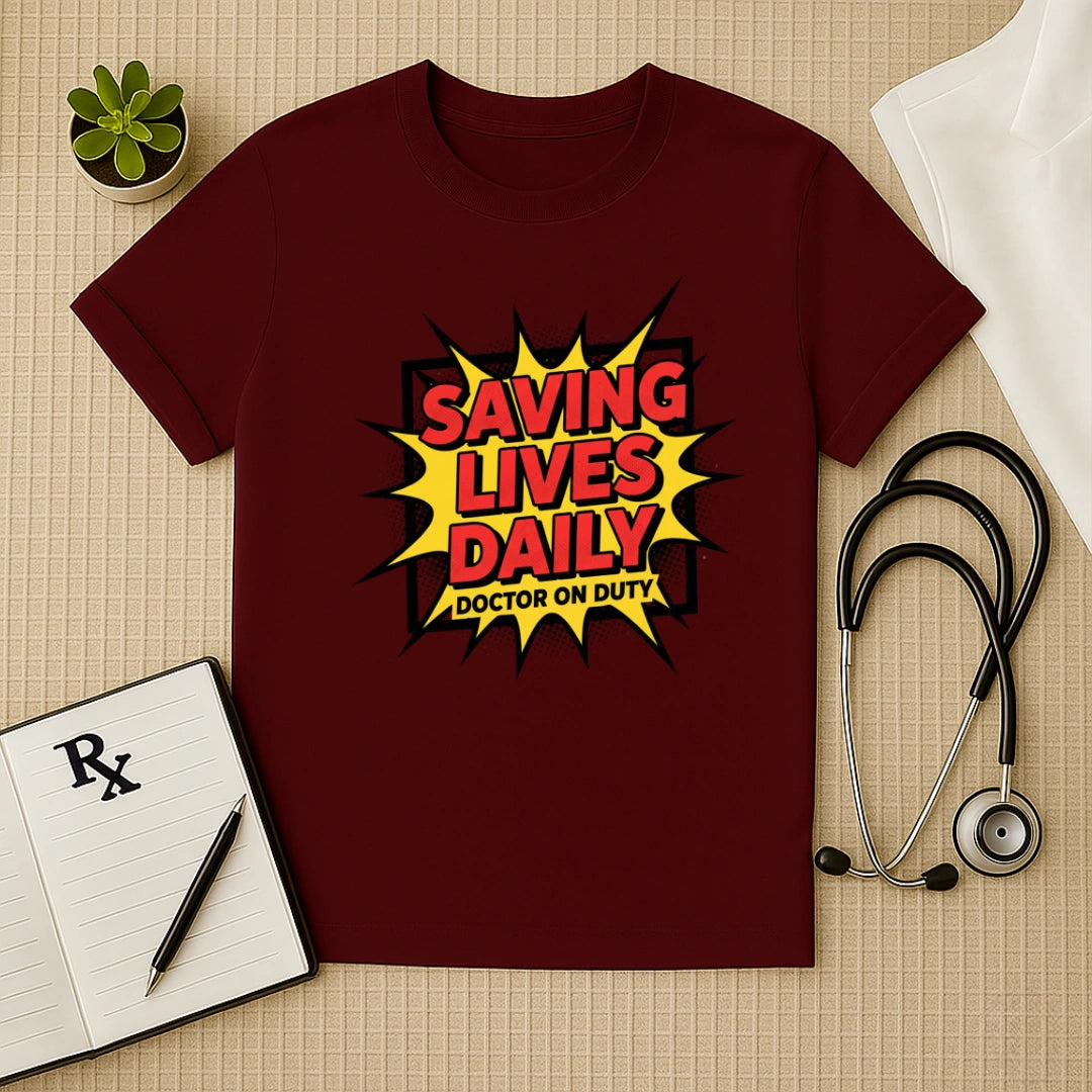 Saving Lives Daily Comic Edition Doctor T-Shirt