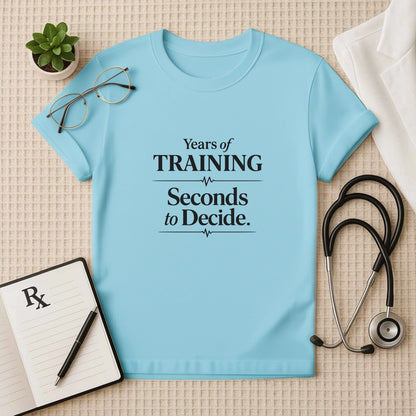 Years of Training Seconds to Decide T-Shirt