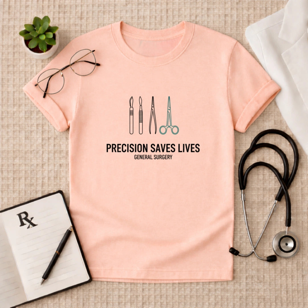 Precision Saves Lives General Surgery T-Shirt