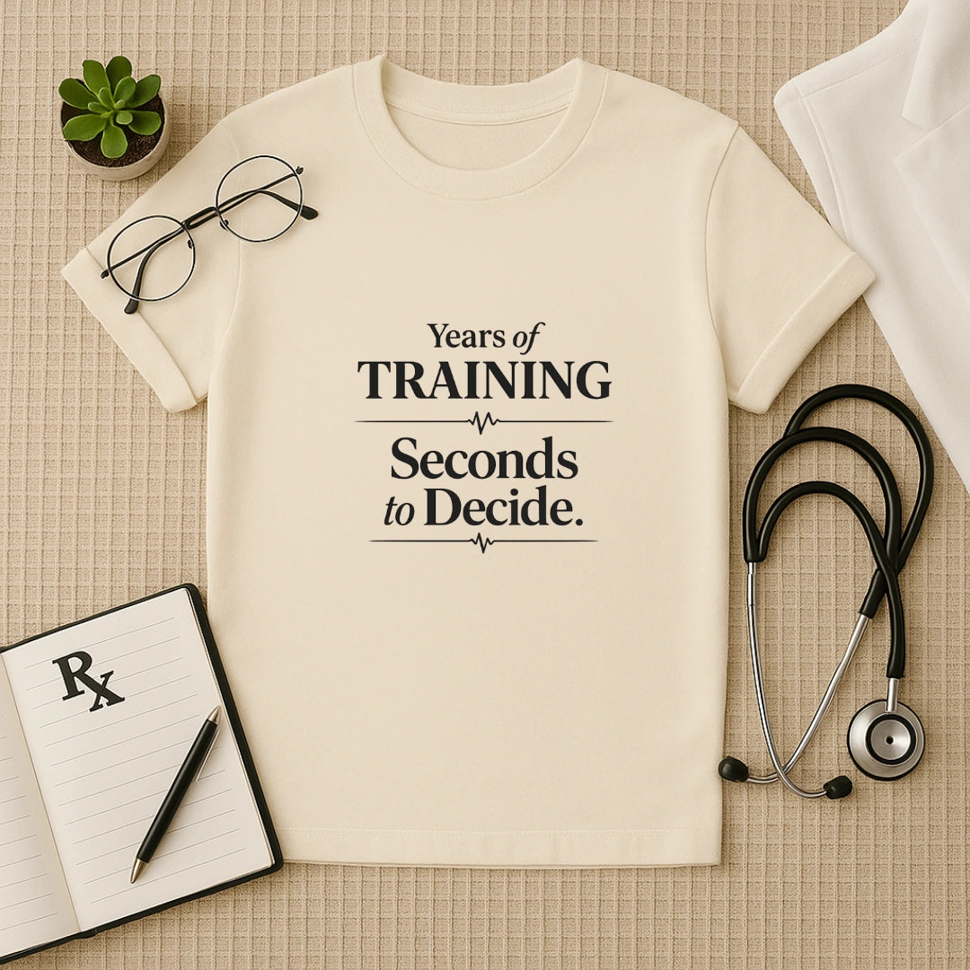 Years of Training Seconds to Decide T-Shirt