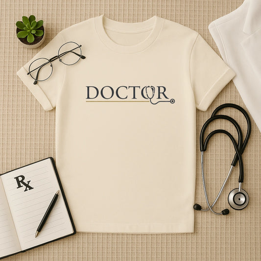 Premium Minimalist DOCTOR Stethoscope T-Shirt