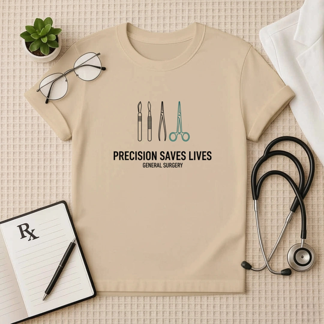 Precision Saves Lives General Surgery T-Shirt