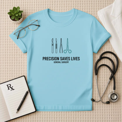 Precision Saves Lives General Surgery T-Shirt