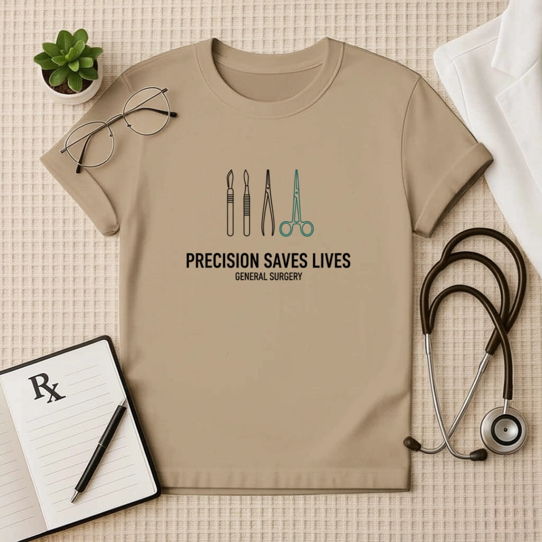 Precision Saves Lives General Surgery T-Shirt