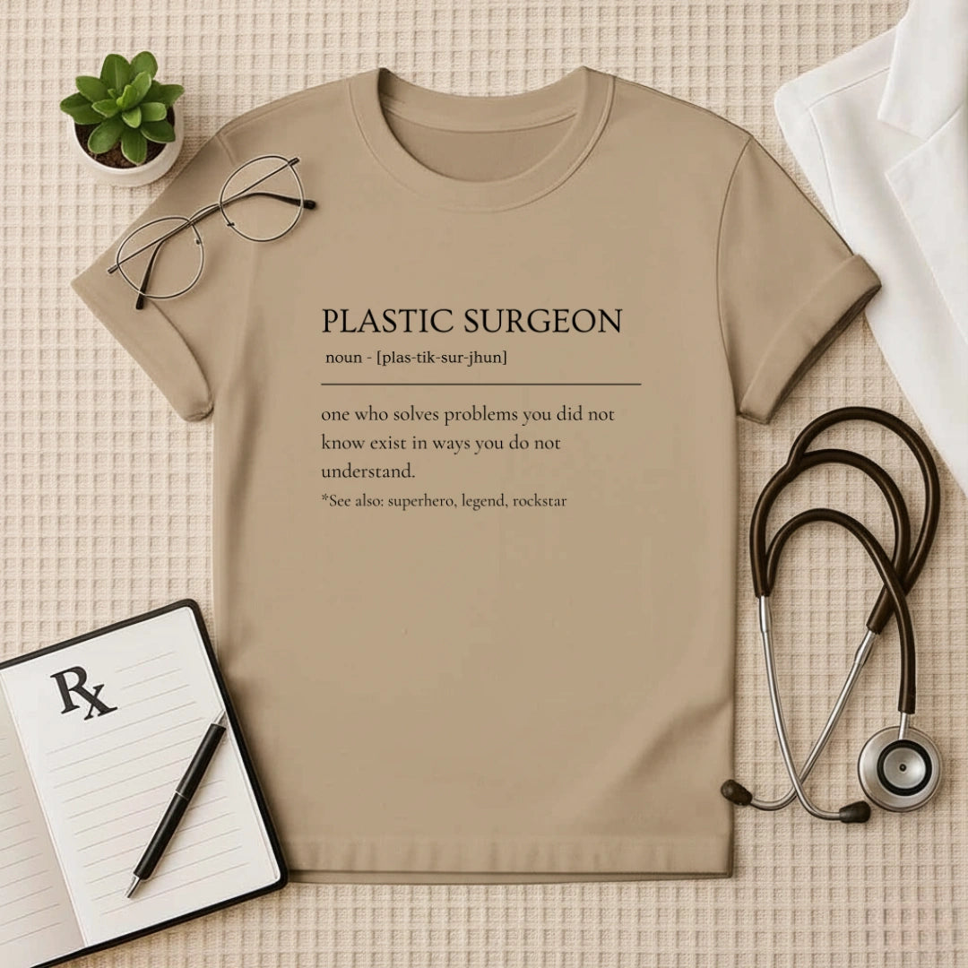 Plastic Surgeon Definition Hero T-Shirt