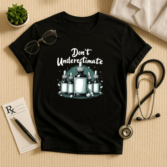 Don't Underestimate Homeopathy Doctor Unisex T-Shirt