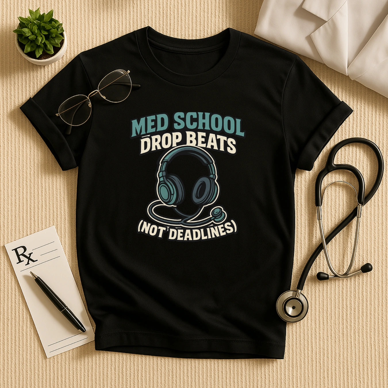 Med School Drop Beats (Not Deadlines) T-Shirt
