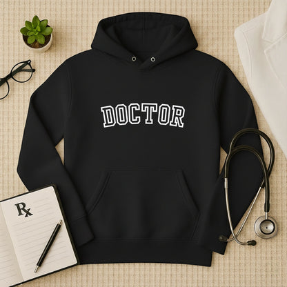 "Doctor" Graphic Cotton Varsity Hoodie