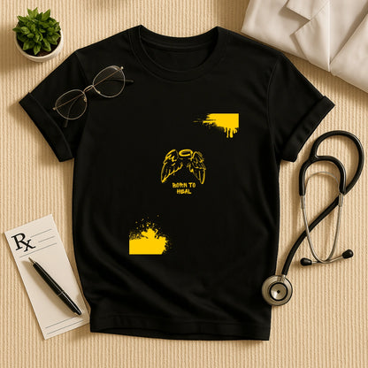 Born to Heal – Doctor Angel Wing Graphic Unisex T-shirt for Medical Heroes