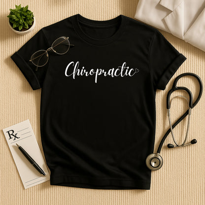 Chiropractic with Heart: Elegant Doctor T-Shirt