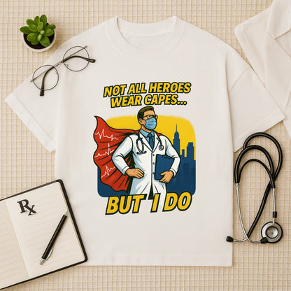 Doctor Superhero Cape Oversized T-Shirt