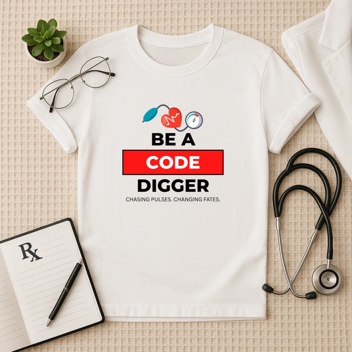 Be A Code Digger - Emergency Medico Unisex T-Shirt for Life-Savers