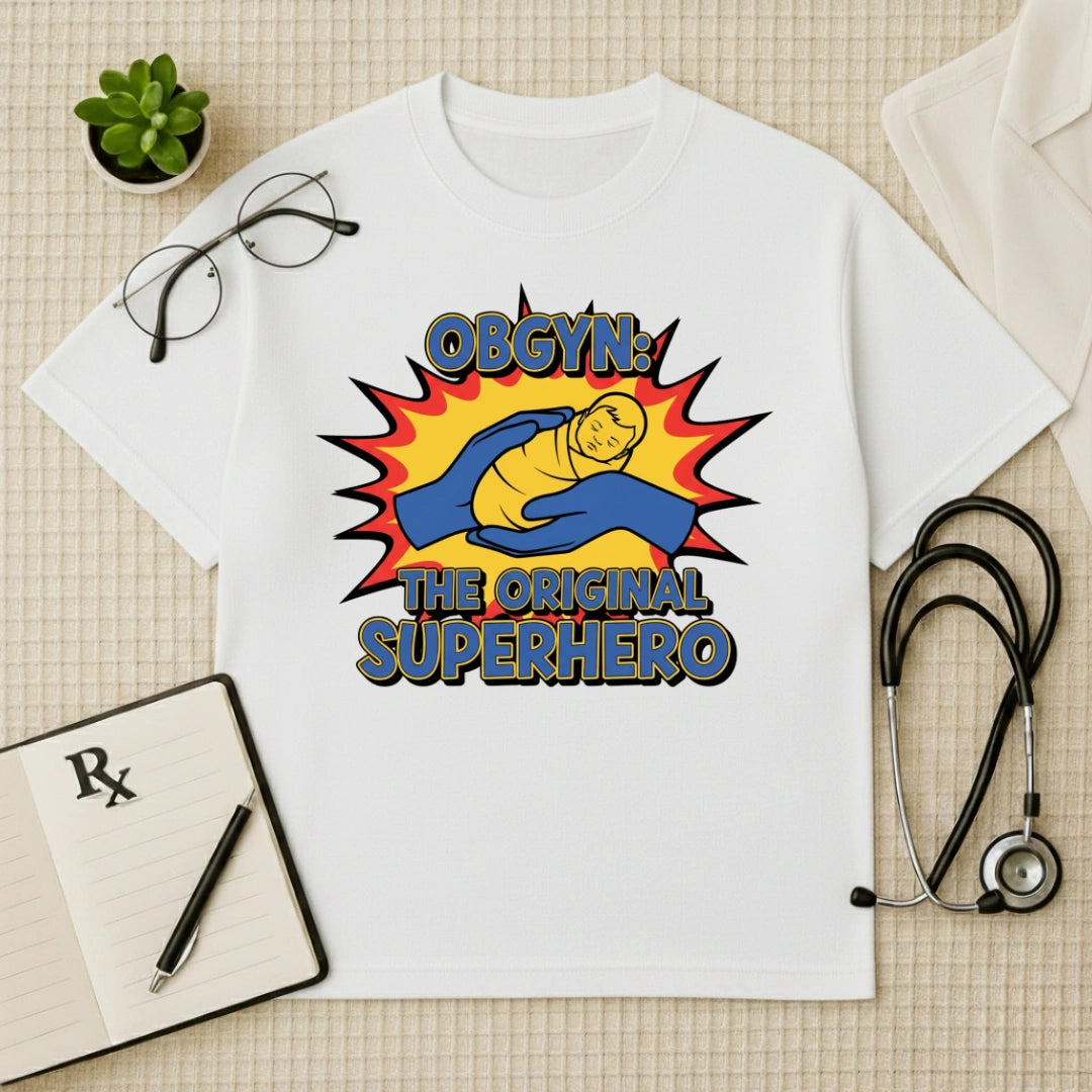 OBGYN Superhero T-shirt: The Original Life Saver Tee