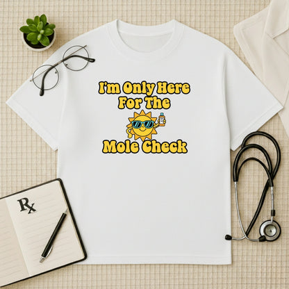 Mole Check Oversized Fun Graphic T-Shirt