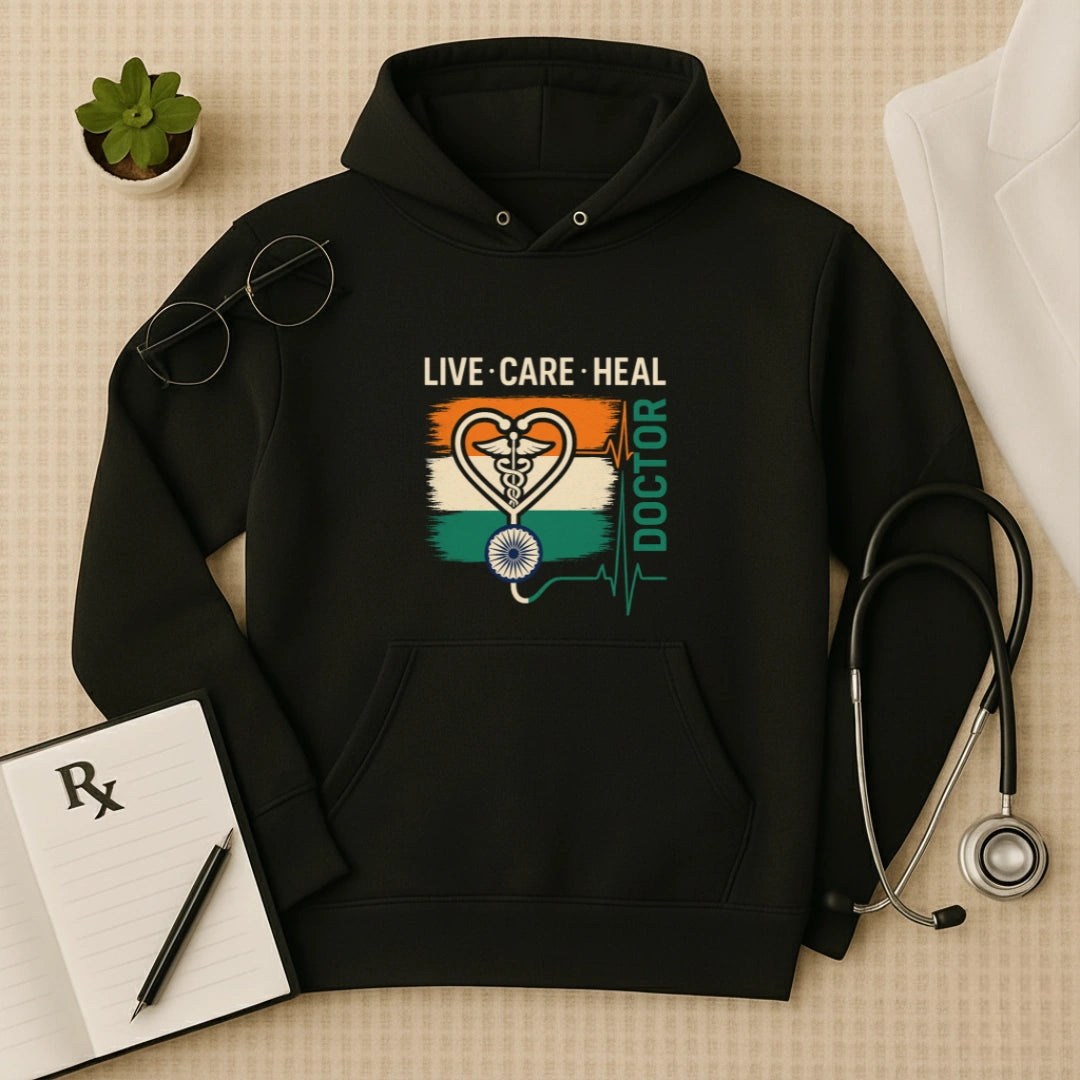 Live Care Heal: Premium Medical Professional Hoodie