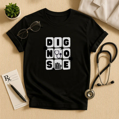 DIAGNOSE Block Graphic Doctor T-Shirt