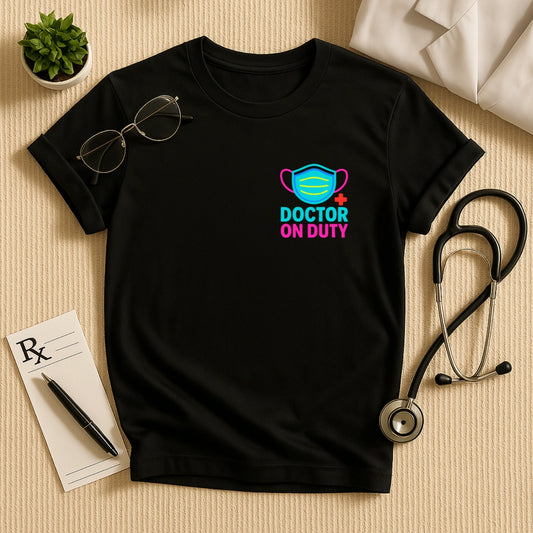 Doctor On Duty – Bold & Bright Unisex T-shirt for Healthcare Heroes