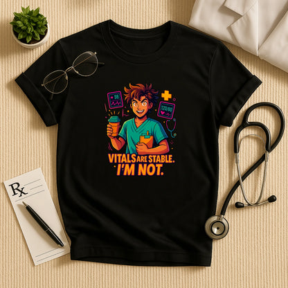 Funny Doctor T-Shirt: Medical Humor Vitals Tee