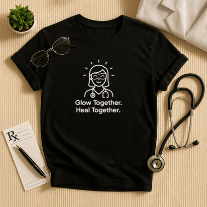 Glow Together Heal Together T-Shirt | Unisex Dermatologist Tee