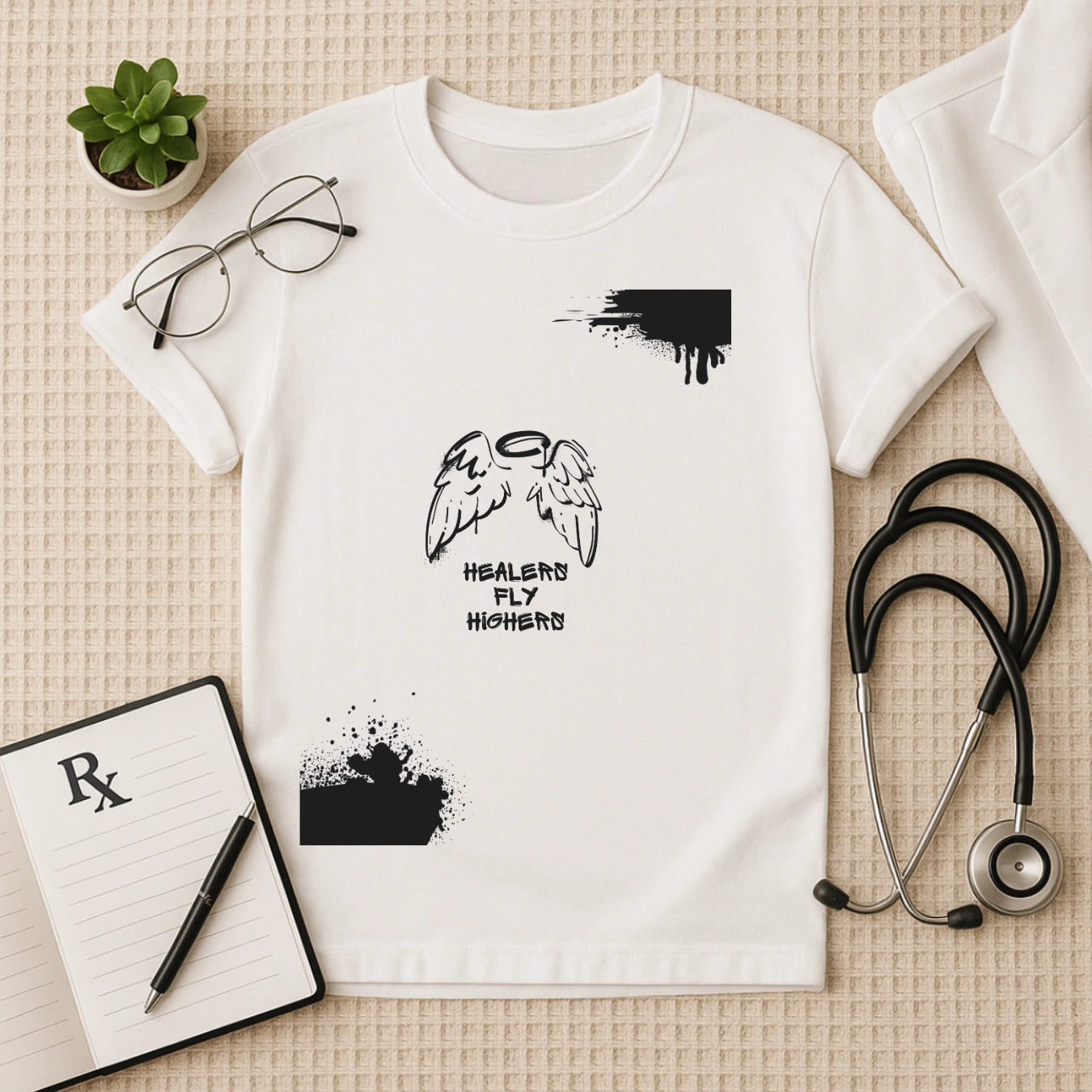 Healers Fly Higher – Motivational Doctor T-shirt for Medical Pros