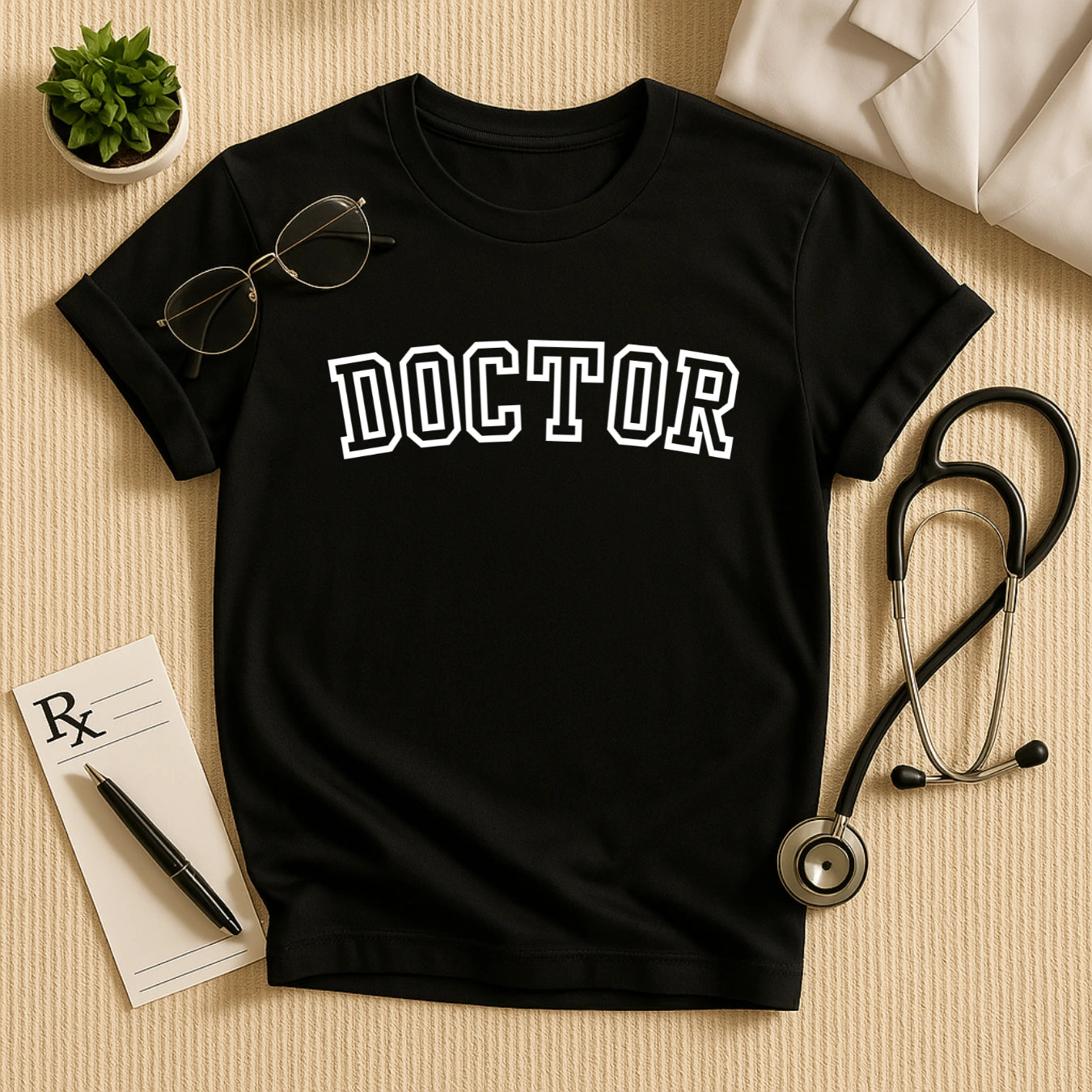 DOCTOR Varsity Bold T-shirt for Medical Professionals
