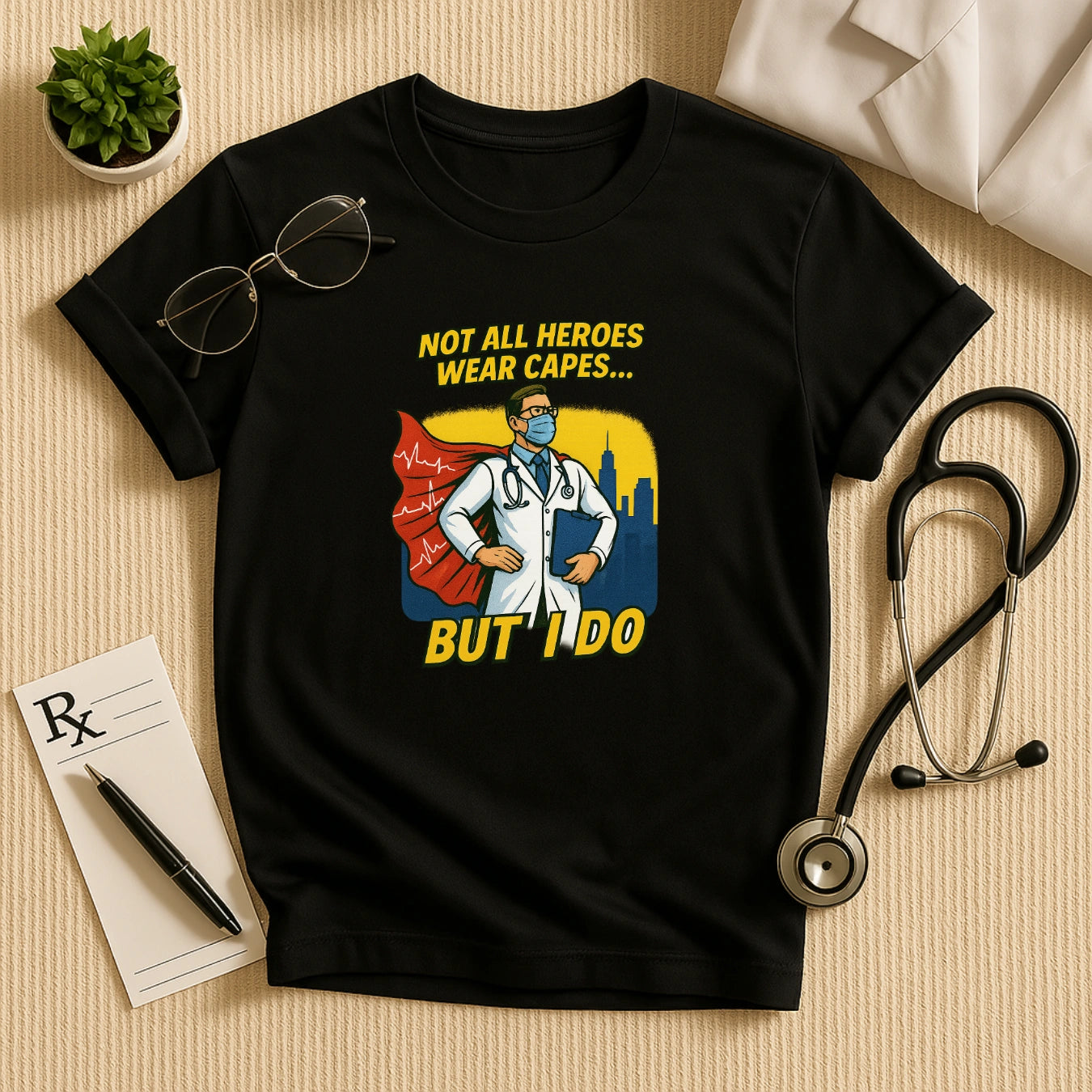 Not All Heroes Wear Capes – Doctor T-shirt