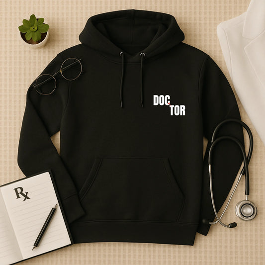 Bold DOC TOR Hoodie for Medical Professionals
