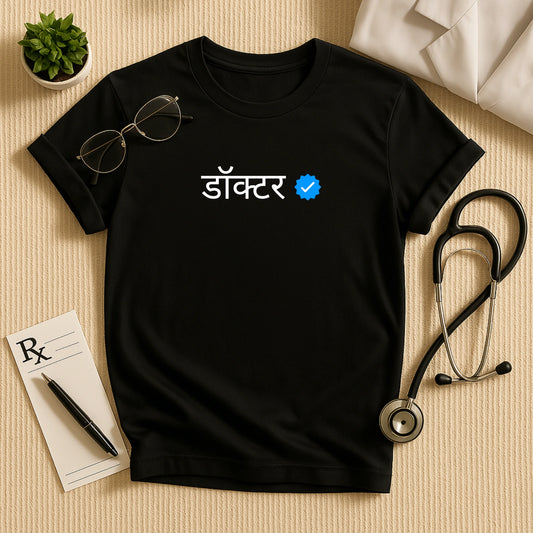 डॉक्टर ✅ Verified Doctor T-Shirt (Hindi)