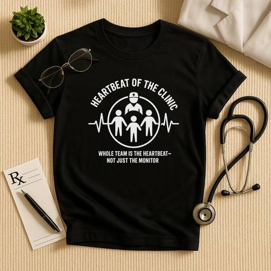 Heartbeat of the Clinic T-Shirt | Unisex Tee for Healthcare Workers