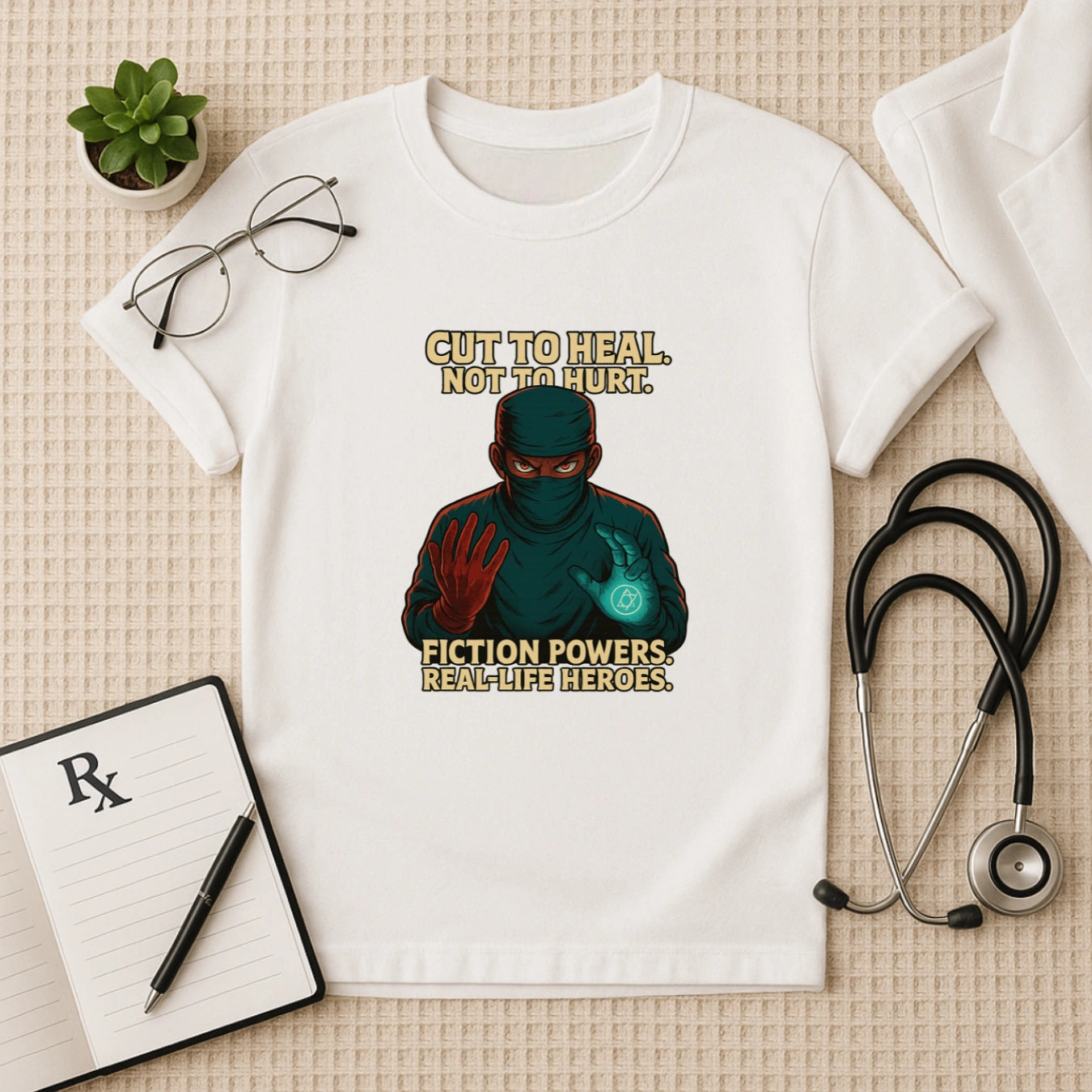 Cut to Heal Surgeon T-shirt – Anime Edition for Real-Life Heroes
