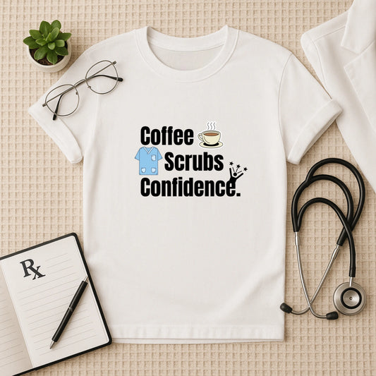 Coffee Scrubs Confidence: Doctor's Daily Essentials T-Shirt