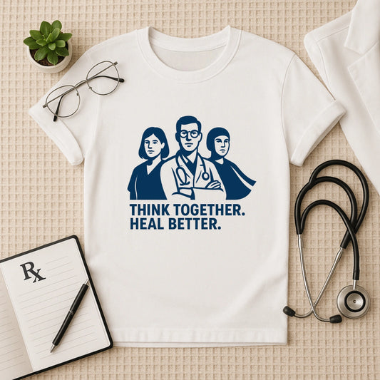 Think Together Heal Better T-Shirt | Unisex Fit for Healthcare Workers