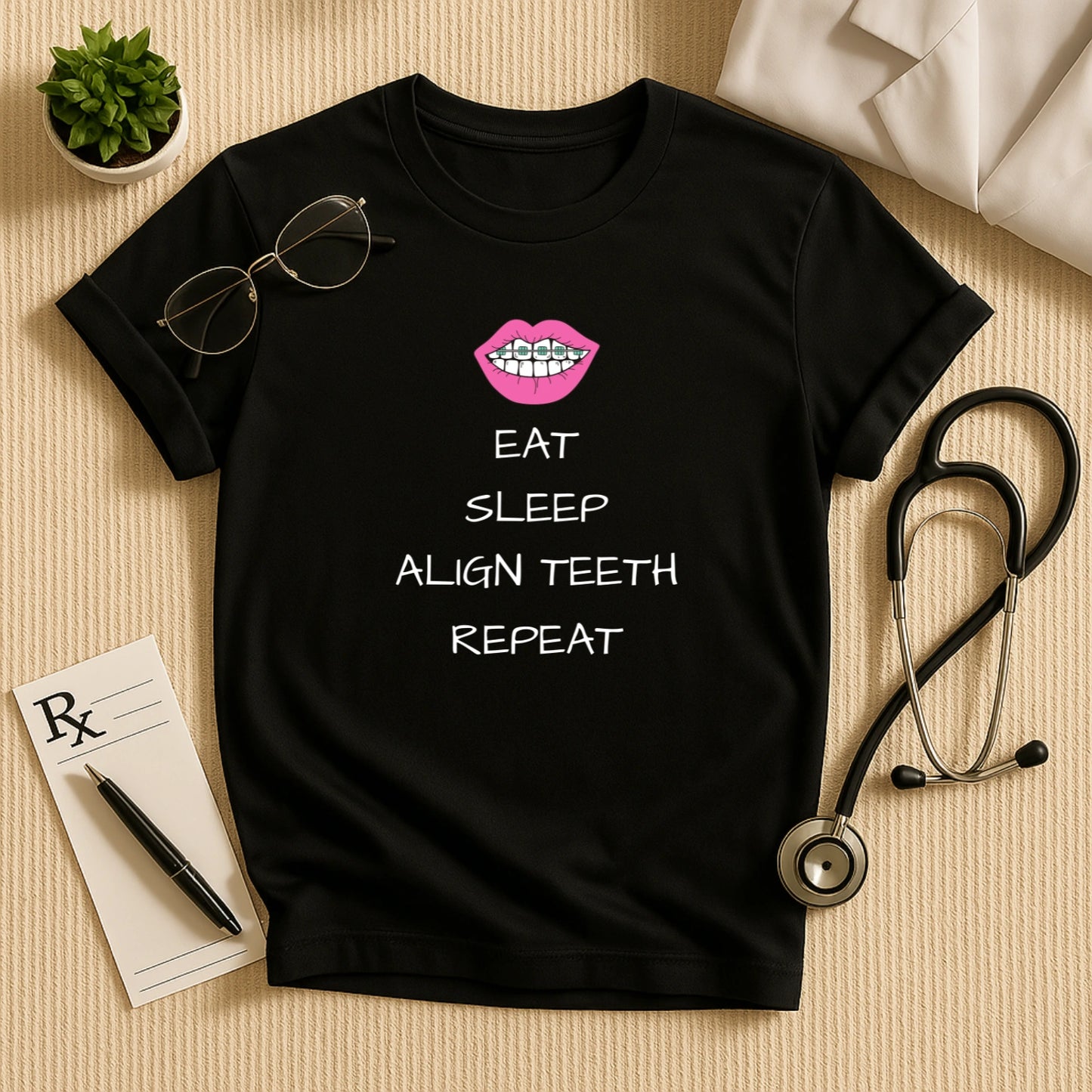 Eat Sleep Align Teeth Repeat T-Shirt