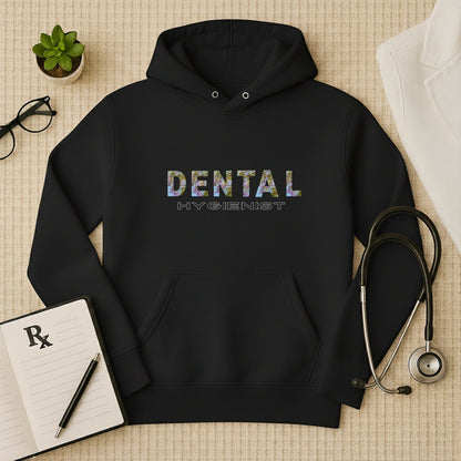 Floral Dental Hygienist Premium Medical Hoodie