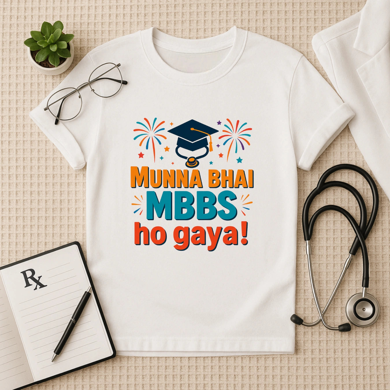 Munna Bhai MBBS Ho Gaya! – Graduation Celebration Unisex T-shirt