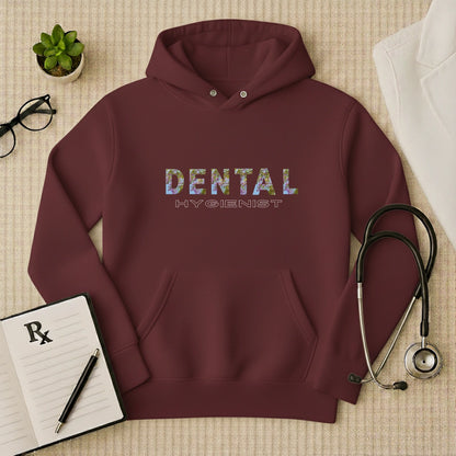 Floral Dental Hygienist Premium Medical Hoodie