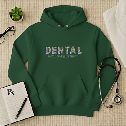 Floral Dental Hygienist Premium Medical Hoodie