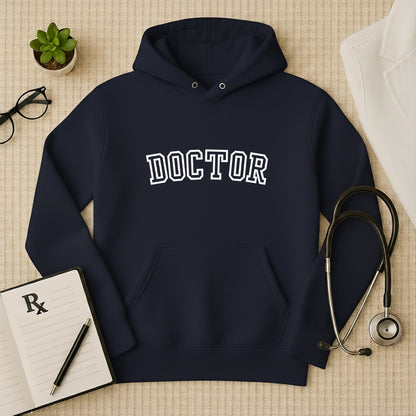 "Doctor" Graphic Cotton Varsity Hoodie