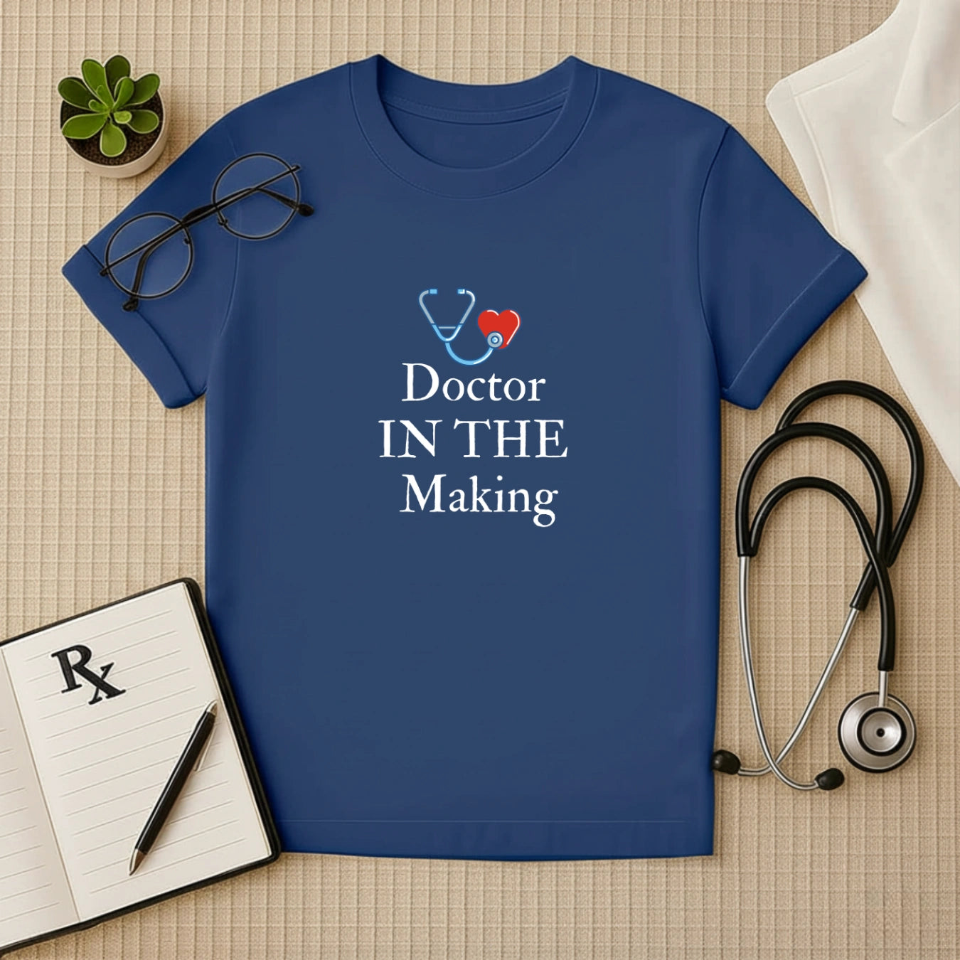 Doctor In The Making Heart Stethoscope Tee