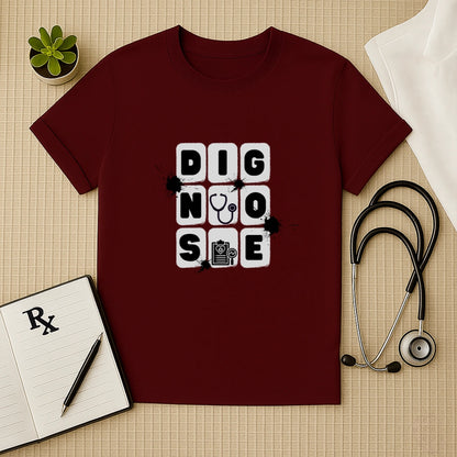 DIAGNOSE Block Graphic Doctor T-Shirt
