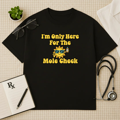 Mole Check Oversized Fun Graphic T-Shirt