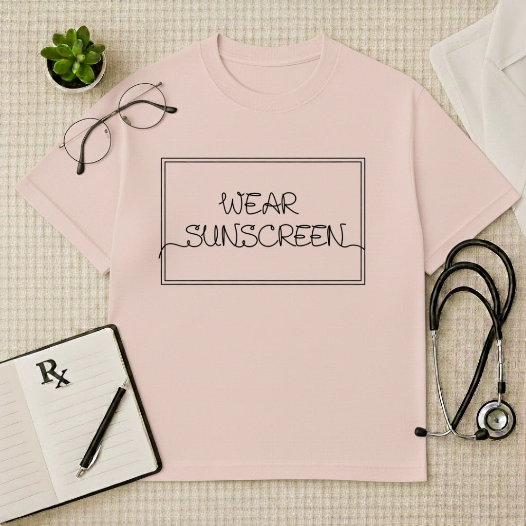 Wear Sunscreen Oversized T-Shirt