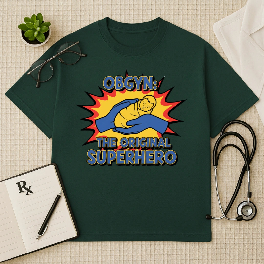 OBGYN Superhero T-shirt: The Original Life Saver Tee
