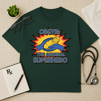 OBGYN Superhero T-shirt: The Original Life Saver Tee
