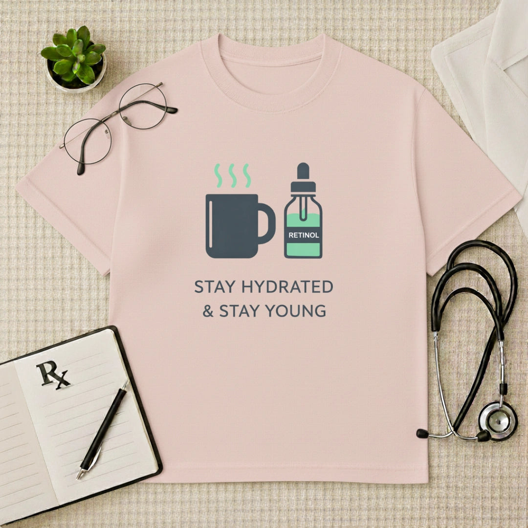 Stay Hydrated & Stay Young Oversized T-shirt
