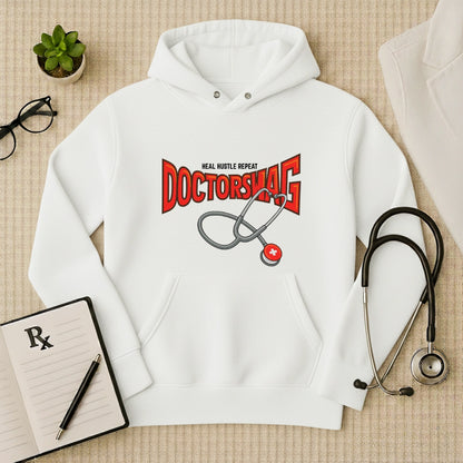 DoctorSwag "Heal Hustle Repeat" Premium Medical Hoodie