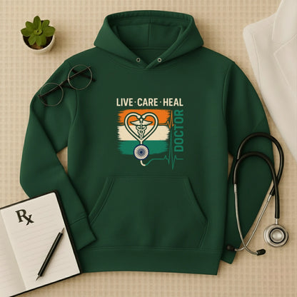 Live Care Heal: Premium Medical Professional Hoodie