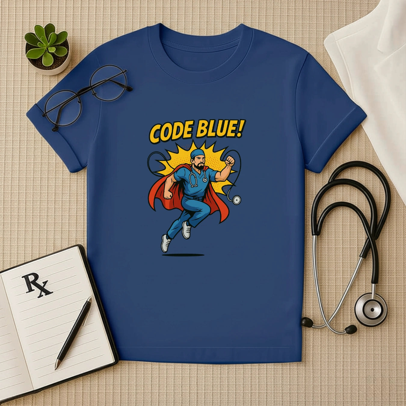 Code Blue – Heroic Doctor T-shirt for Real-Life Lifesavers