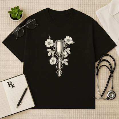 Floral Pinard Horn Gynae Oversized T-Shirt