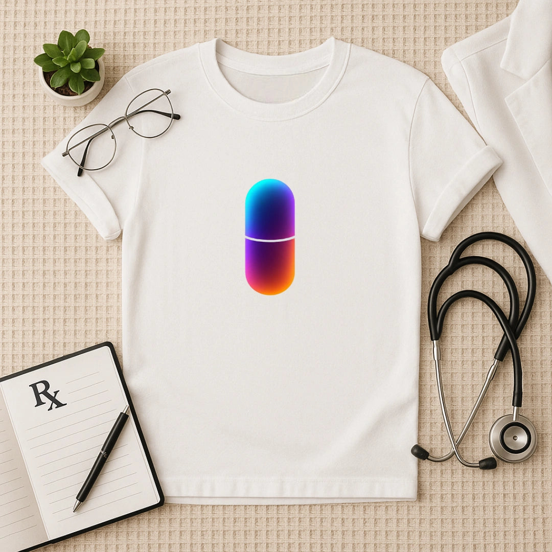 Gradient Digital Pill Doctor T-Shirt